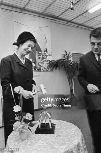 Opening training institute NDSM, by wife of alderman Koets, February 7 shipbuilding, The Netherlands, 20th century press agency photo, news to...