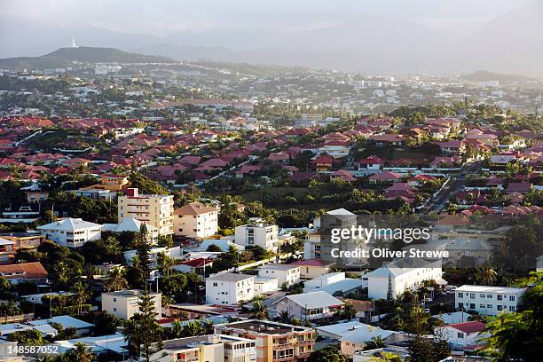 the suburbs of noumea. - nueva caledonia fotografías e imágenes de stock