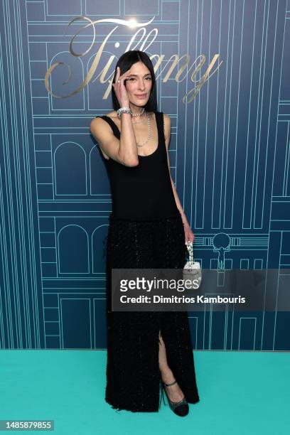 Athena Calderone attends as Tiffany & Co. Celebrates the reopening of NYC Flagship store, The Landmark on April 27, 2023 in New York City.
