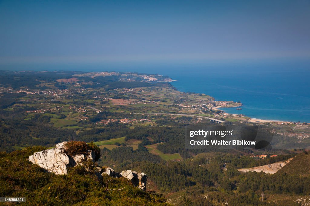 View of the Asturias coast.