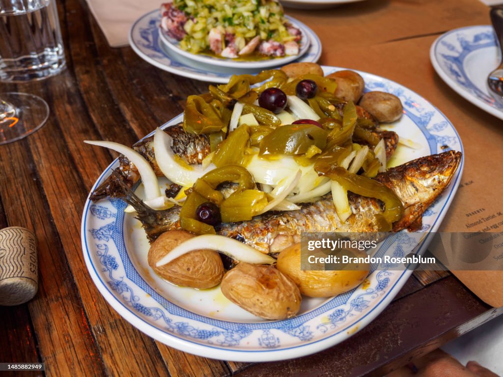 Traditional Portuguese food in Porto, Portugal