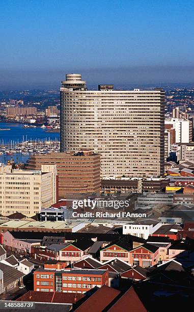 central city skyline. - durban sky stock pictures, royalty-free photos & images