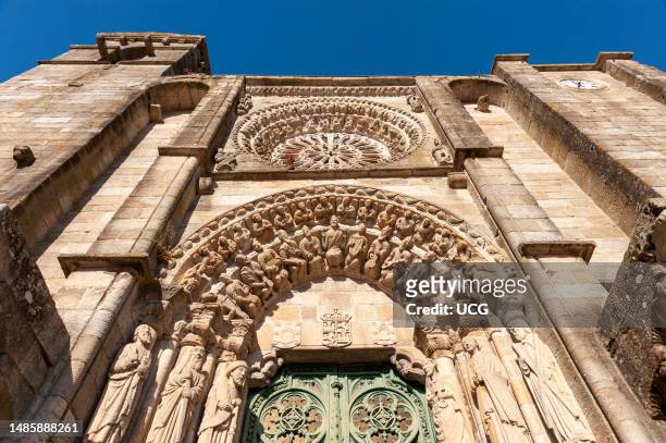 The Gothic church of San Martino, Noia, Galicia, Spain.