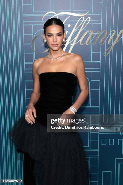 Bruna Marquezine attends as Tiffany & Co. Celebrates the reopening of NYC Flagship store, The Landmark on April 27, 2023 in New York City.