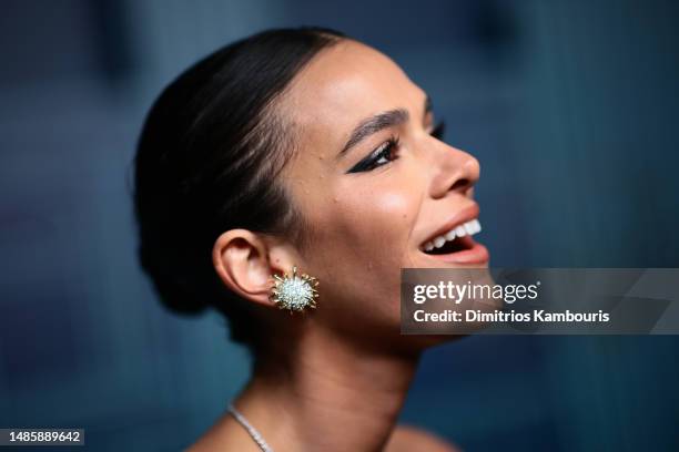 Bruna Marquezine attends as Tiffany & Co. Celebrates the reopening of NYC Flagship store, The Landmark on April 27, 2023 in New York City.