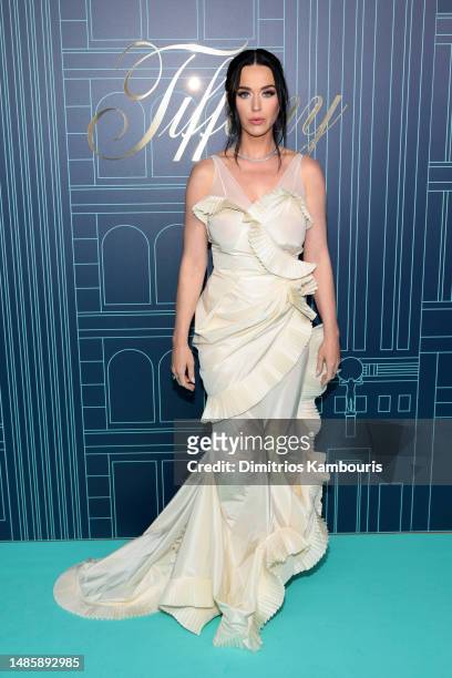 Katy Perry attends as Tiffany & Co. Celebrates the reopening of NYC Flagship store, The Landmark on April 27, 2023 in New York City.