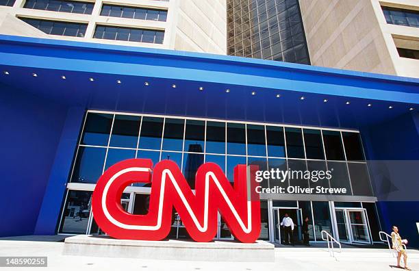 cnn headquarters building. - cnn headquarters stock pictures, royalty-free photos & images