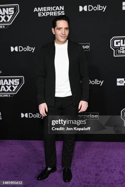 David Dastmalchian attends the world premiere of Marvel Studios' "Guardians Of The Galaxy Vol. 3" at Dolby Theatre on April 27, 2023 in Hollywood,...