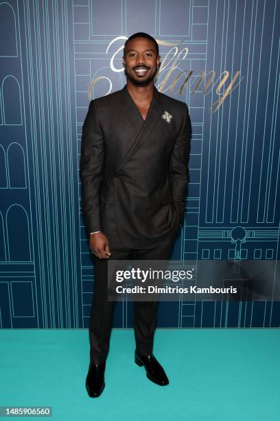 Michael B. Jordan attends as Tiffany & Co. Celebrates the reopening of NYC Flagship store, The Landmark on April 27, 2023 in New York City.