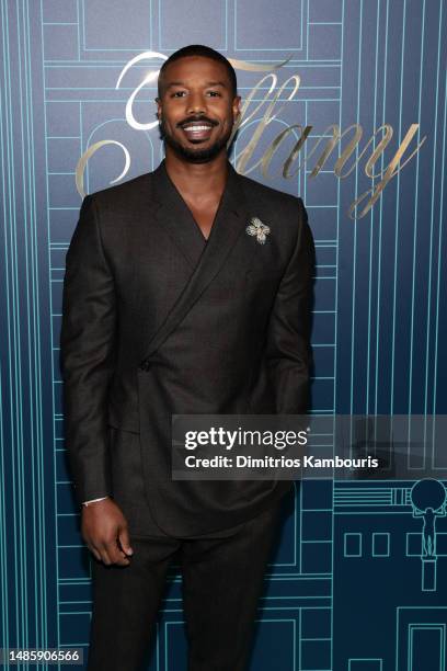 Michael B. Jordan attends as Tiffany & Co. Celebrates the reopening of NYC Flagship store, The Landmark on April 27, 2023 in New York City.