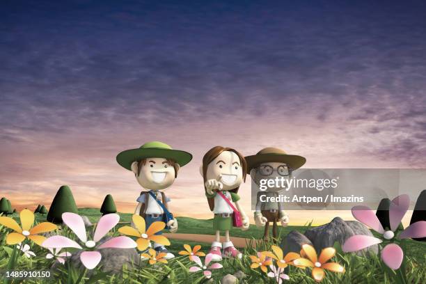 ilustrações, clipart, desenhos animados e ícones de 3d, character, illustration, object - tres dedos