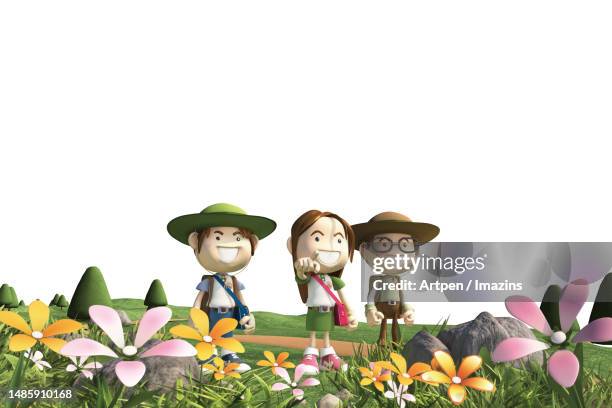 ilustrações, clipart, desenhos animados e ícones de 3d, character, illustration, object - tres dedos
