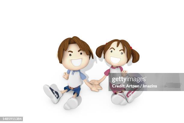 3d, character, illustration, object - boy looking up stock illustrations