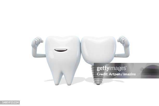 3d, character, illustration, object - dental impression stock illustrations