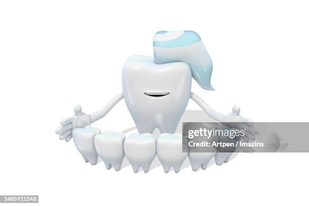 3d, character, illustration, object - dental impression stock illustrations