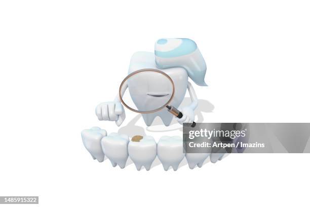3d, character, illustration, object - dental mould stock illustrations