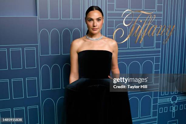 Gal Gadot attends the reopening of The Landmark at Tiffany & Co 5th Avenue on April 27, 2023 in New York City.