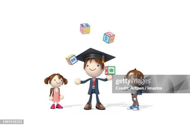 3d, character, illustration, object - rubix cube stock illustrations