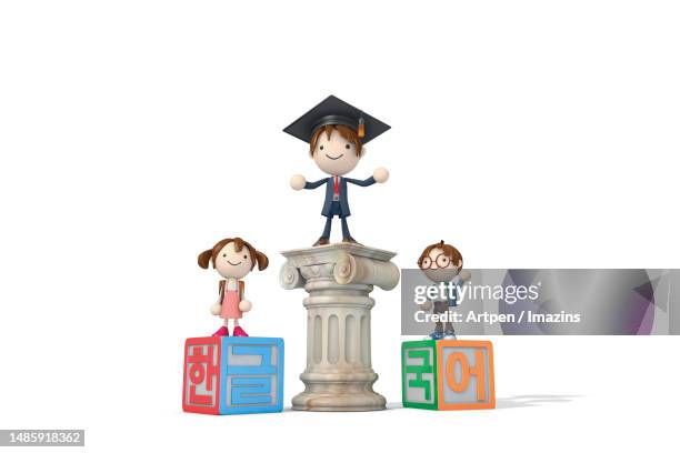 3d, character, illustration, object - rubix cube stock illustrations