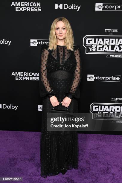 Judy Greer attends the world premiere of Marvel Studios' "Guardians Of The Galaxy Vol. 3" at Dolby Theatre on April 27, 2023 in Hollywood, California.