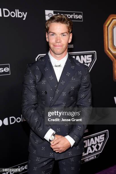 Will Poulter attends the Guardians of the Galaxy Vol. 3 World Premiere at the Dolby Theatre in Hollywood, California on April 27, 2023.
