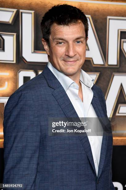Nathan Fillion attends the world premiere of Marvel Studios' "Guardians Of The Galaxy Vol. 3" at Dolby Theatre on April 27, 2023 in Hollywood,...