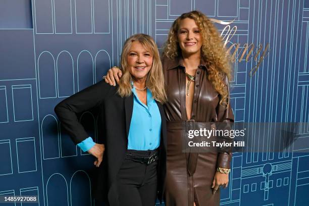 Elaine Lively and Blake Lively attend the reopening of The Landmark at Tiffany & Co 5th Avenue on April 27, 2023 in New York City.