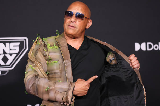 Vin Diesel attends the world premiere of Marvel Studios' "Guardians of the Galaxy Vol. 3" at Dolby Theatre on April 27, 2023 in Hollywood, California.
