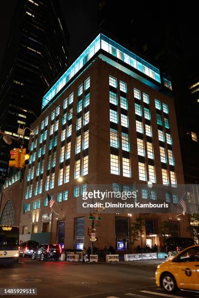 An exterior view of the venue as Tiffany & Co. Celebrates the reopening of NYC Flagship store, The Landmark on April 27, 2023 in New York City.