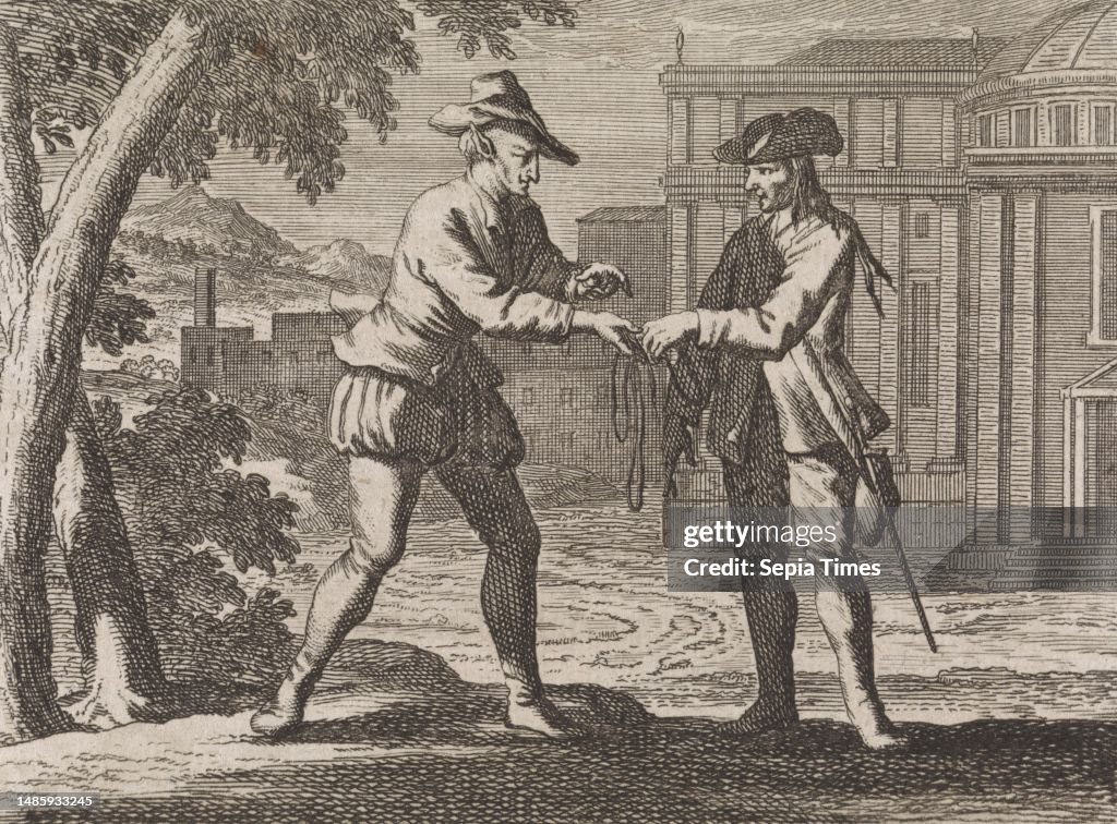 Devil hands over strangling cord to poor nobleman Was hören ? wie ...