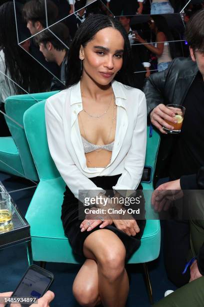 Zoë Kravitz attends as Tiffany & Co. Celebrates the reopening of NYC Flagship store, The Landmark on April 27, 2023 in New York City.