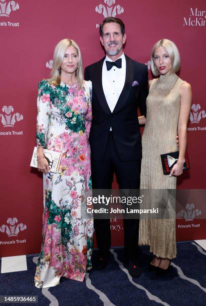 Crown Prince Pavlos of Greece, Crown Princess Marie-Chantal of Greece and Princess Maria-Olympia attend 2023 The Prince's Trust Gala at Cipriani...