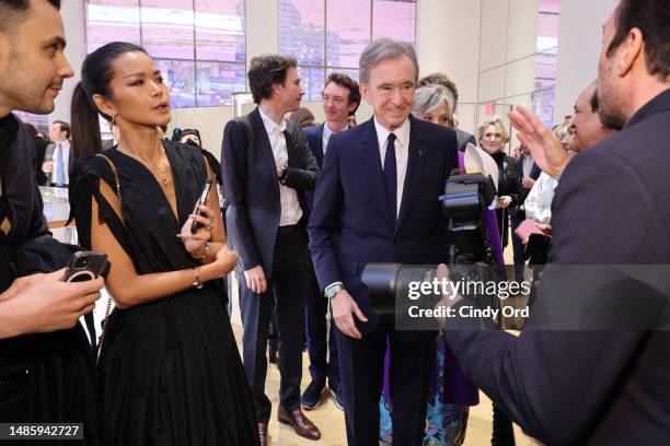 Bernard Arnault attends as Tiffany & Co. Celebrates the reopening of NYC Flagship store, The Landmark on April 27, 2023 in New York City.