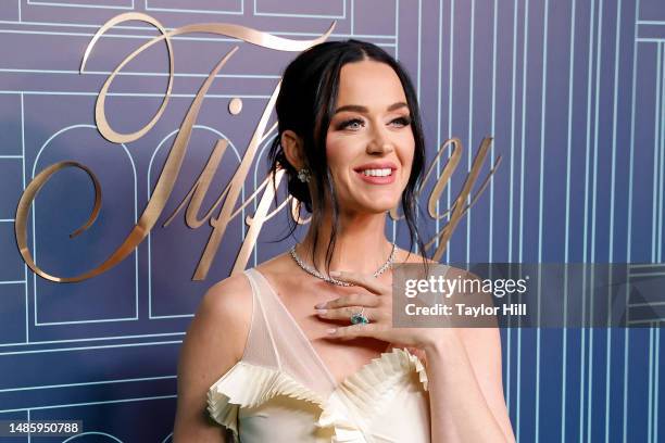 Katy Perry attends the reopening of The Landmark at Tiffany & Co 5th Avenue on April 27, 2023 in New York City.