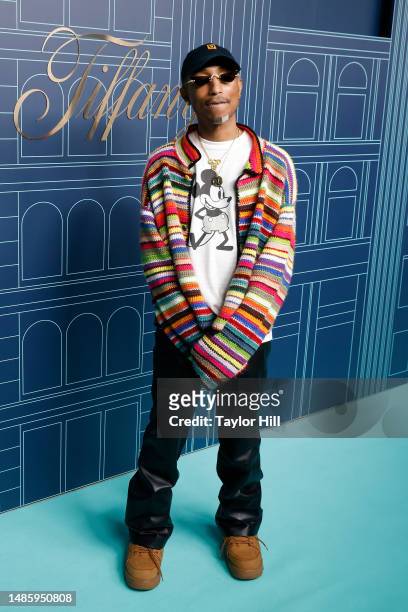 Pharrell attends the reopening of The Landmark at Tiffany & Co 5th Avenue on April 27, 2023 in New York City.