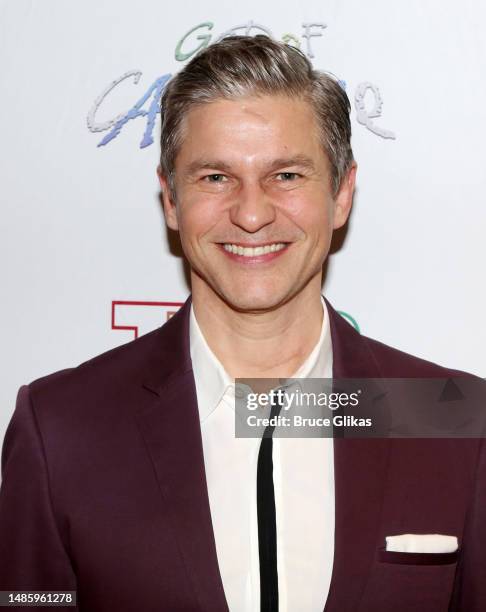 David Burtka poses at the opening night of Theater Breaking through Barriers production of "God of Carnage" at Theater Five at Theater Row on April...