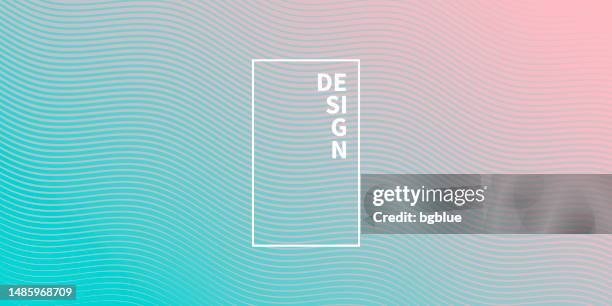trendy geometric design - blue abstract background - pink and blue background stock illustrations