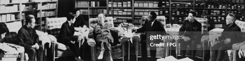 Leopold Sedar Senghor Visits Chairman Mao