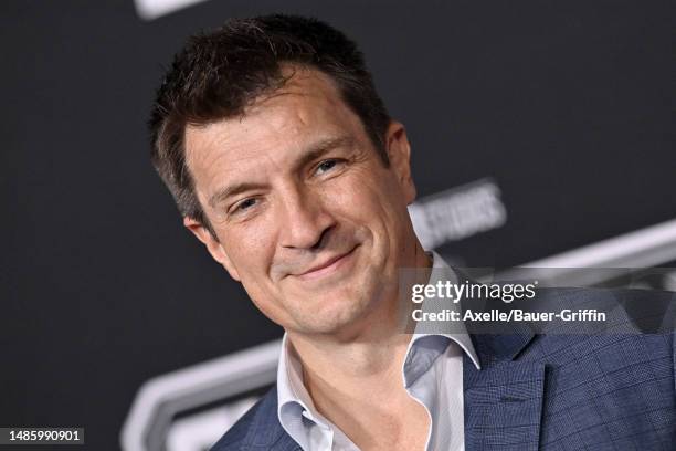 Nathan Fillion attends the World Premiere of Marvel Studios' "Guardians of the Galaxy Vol. 3" on April 27, 2023 in Hollywood, California.