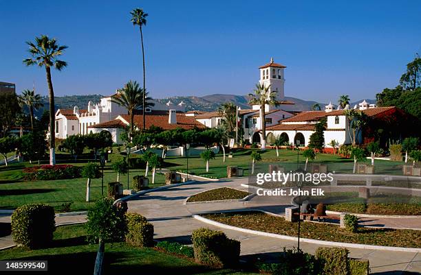 centro civico, social y cultural and garden. - ensenada stock pictures, royalty-free photos & images