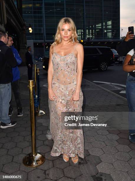 Sienna Miller attends the 2023 The Prince's Trust Gala at Cipriani South Street on April 27, 2023 in New York City.