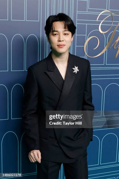 Jimin attends the reopening of The Landmark at Tiffany & Co 5th Avenue on April 27, 2023 in New York City.