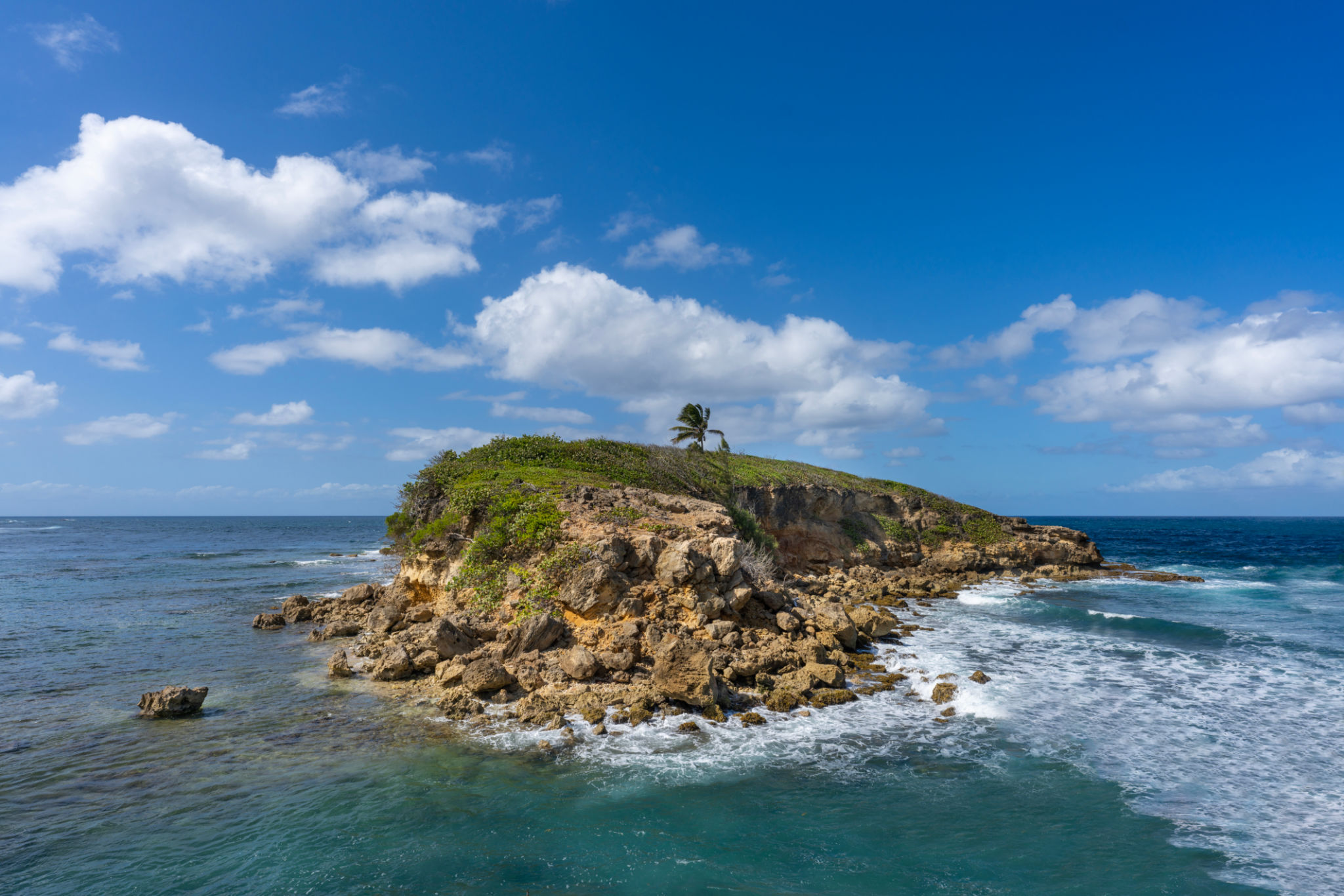 Little Island at Cerro Gordo Beach, Puerto Rico Little Island at Cerro Gordo Beach, Puerto Rico