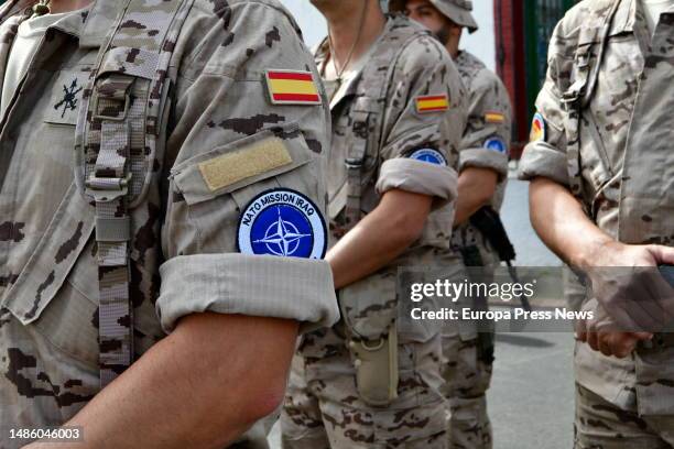 Uniform of the Spanish military contingent in Ceuta that leaves at the end of May for Operation XVIII in support of Iraq, at the Gonzalez Tablas...