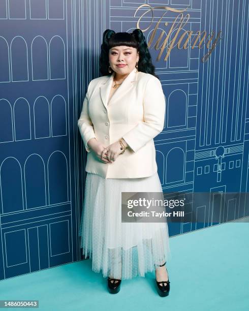 Naomi Watanabe attends the reopening of The Landmark at Tiffany & Co 5th Avenue on April 27, 2023 in New York City.