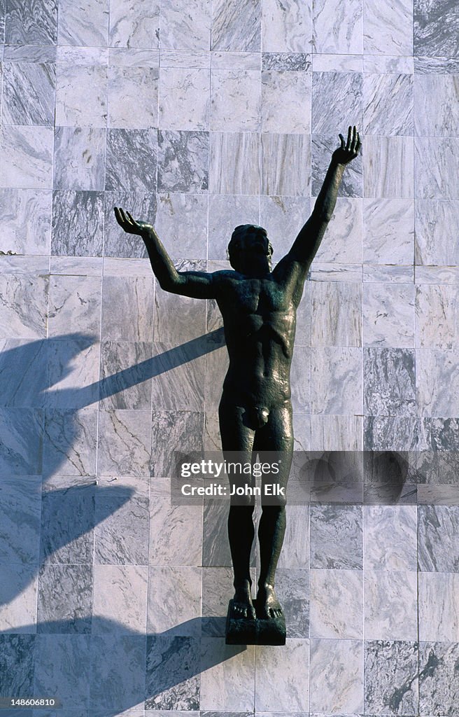 "Man and Freedom" statue by Ivan Mestrovic at the Mayo Clinic.