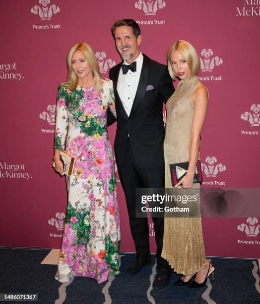 Crown Prince Pavlos and Crown Princess Marie of Greece arrive at Prince's Trust Gala at Cipriani South Street on April 27, 2023 in New York City.