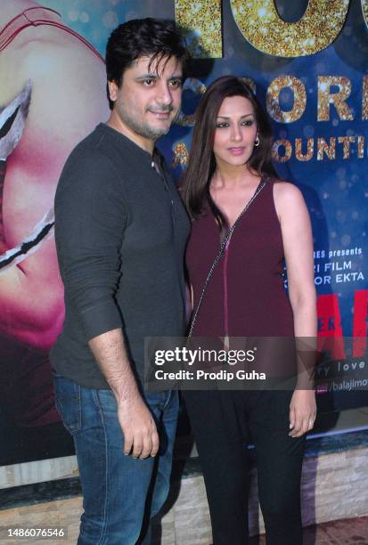 Goldie Behl and Sonali Bendre attend the Film 'EK VILLAIN' 100 Crore Success bash on Julu 15, 2014 in Mumbai, India