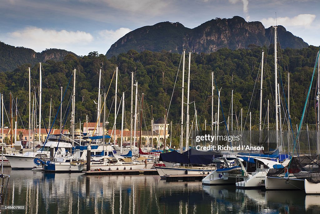 Marina at Telaga Harbour Park and Gunung Machinchang, Pantai Kok.