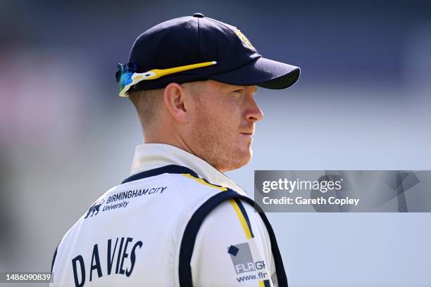 Alex Davies of Warwickshire during the LV= Insurance County Championship Division 1 match between Warwickshire and Surrey at Edgbaston on April 28,...